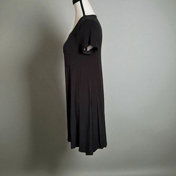 Mossimo Supply Co. Black Short Sleeve Tee Shirt Dress Size XS - Picture 2 of 7